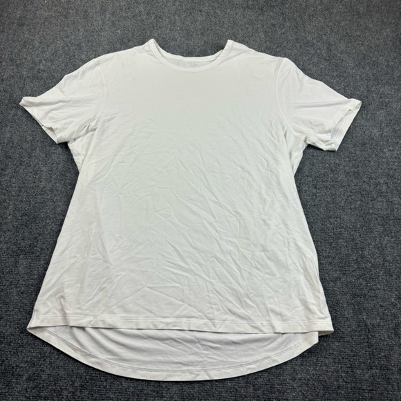 lululemon athletica Tops - LULULEMON Women’s White Short Sleeved T-Shirt hi-low hem size: Large